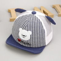 盛世尼曼婴儿帽子春秋薄款7-24个月鸭舌帽男女宝宝夏季防晒网眼透气遮阳帽帽子