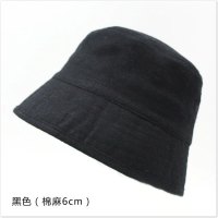 盛世尼曼大头围亚麻帽子女棉麻夏季渔夫帽透气遮阳布帽春秋大圆脸适合的潮