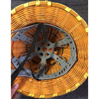 盛世尼曼竹编安全帽夏季大沿透气竹子遮阳帽鸭舌工地施工建筑工程头盔帽男帽子