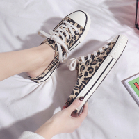 盛世尼曼豹纹半拖帆布鞋女包头ins外穿百搭平底网红孕妇夏季无后跟懒人鞋孕妇鞋