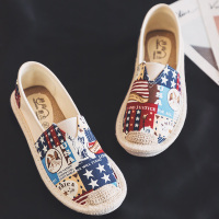 盛世尼曼帆布鞋女春季百搭平底老北京布鞋女软底一脚蹬懒人渔夫鞋孕妇单鞋孕妇鞋