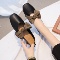 盛世尼曼一脚蹬豆豆鞋女2021年春秋新款平底淑女温柔晚晚单鞋孕妇奶奶鞋夏孕妇鞋