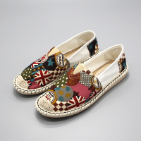 盛世尼曼2021春季新款渔夫鞋女老北京布鞋平底孕妇鞋一脚蹬透气软底开车鞋孕妇鞋