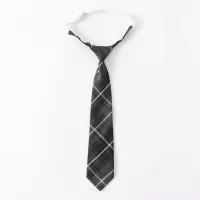 盛世尼曼[烟灰]正统jk制服配饰手打免打领带领结领花日系衬衫学生学院风领带