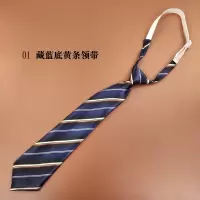 盛世尼曼印花条纹男女中学生制服校服领带领结领花套装 可调节装饰学院风领带