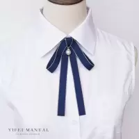 盛世尼曼新款领花小清新校园女生飘带蝴蝶结白色衬衫裙装领带职业领结配饰领带