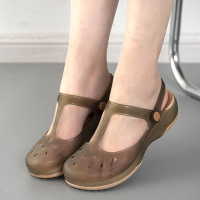 盛世尼曼洞洞鞋女夏季休闲沙滩鞋情侣款孕妇凉拖鞋果冻花园凉鞋透气孕妇鞋