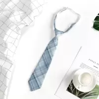 盛世尼曼jk领带女学院风免打日系制服衬衫格子小领带男学生校服懒人情侣款领带