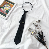 盛世尼曼设计感免打拉链领带女装饰ins潮流个性jk韩版学院风帅气箭头型潮领带