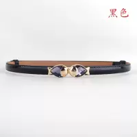 盛世尼曼 腰带 女连衣裙百搭装饰细腰带 小鱼宝石对扣可调节腰带 裙带