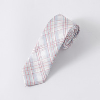 盛世尼曼现货JK制服领结金鱼姬风烟絮伊梦芝桃枣红间白格免打领带领花配饰领带