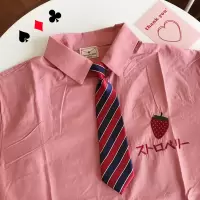盛世尼曼ins衬衫领带女装饰学院风chic日系jk学生原宿韩版土酷条纹小领带领带