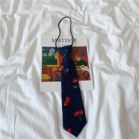 盛世尼曼ins日系学院风碎花波点条纹学生搭配衬衫小领带女短款复古潮装饰领带
