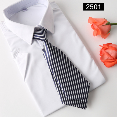 盛世尼曼职场ol商务领带女士领口配件短款领结双层商务工装领花都市白领领带