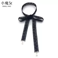 盛世尼曼蕾丝手打结领结女衬衫领口装饰蝴蝶结飘带丝带领带衬衣衣领配饰百领带