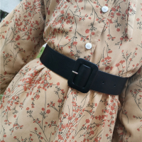 盛世尼曼女士宽皮带连衣裙百搭ins风裤带韩版时尚简约女式黑色装饰腰带