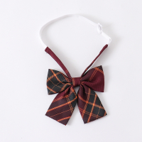 盛世尼曼[山楂树]同格jk小物长柄领花免打领带[黑糖姜茶]平角领结领带