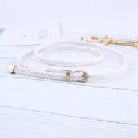 盛世尼曼文艺复古编织细腰带女配裙子韩国连衣裙皮带装饰百搭简约黑色裤带