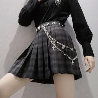 盛世尼曼酷A电竞少女裙链jk腰带链条腰链装饰品裤链子配饰ins单孔朋克皮带