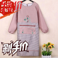 韩版可爱长袖家用厨房做饭防水防油围裙女士工作服罩衣成人不沾毛_761_817_328_891_903_770