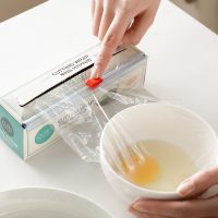 韩国进口保鲜膜切割器 厨房家用保鲜膜一次性拉伸膜 食品级保鲜膜