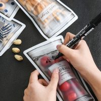 冰箱密封袋食品保鲜袋茶叶家用自封拉链式水果包装透明加厚收纳袋