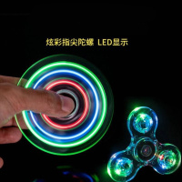 指尖陀螺LED发光版手指陀螺减压玩具儿童闪光魔幻指间旋转