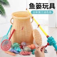 儿童磁力钓鱼玩具 宝宝戏水磁性鱼捞鱼套装 夜市地摊夏季热卖玩具