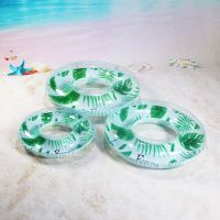 水上玩具棕树叶图案pvc充气圈家庭泳圈套装新款游泳圈