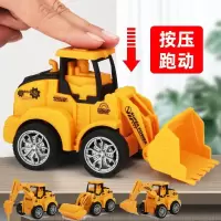儿童按压式回力玩具车工程车挖掘机宝宝玩具车婴儿益智小汽车
