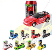 可乐罐迷你极速赛车电动四通模型赛车遥控车易拉罐新恒粤 