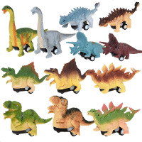 3个混装 恐龙回力车 儿童模型霸王龙三角龙玩具各类儿童玩具男孩宝宝