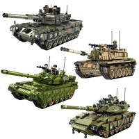 创意颗粒积木玩具diy儿童益智拼装军事坦克系列 