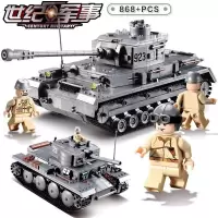 10000模型82010军事战车益智兼容乐高玩具坦克积木