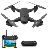 四轴飞行器光流定高4K航拍无人机WiFi感应遥控飞机玩具-4K光流版黑色