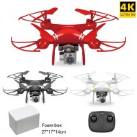四轴航拍飞行器遥控飞机高清航拍遥控直升飞机航模-带4K相机+1电