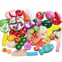 切水果玩具木制水果蔬菜切切看切切乐磁性儿童过家家厨房玩具
