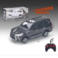 四通1比12雷克萨斯款带灯光声音电动越野遥控车男孩玩具