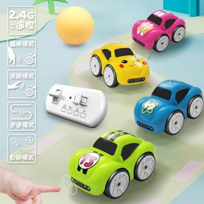 儿童卡通电动玩具体感车感应避障跟随爬行车充电抓不到的遥控车-遥控体感双模式充电版