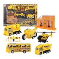 儿童玩具车套装 玩具大礼盒奖品工程车合集回力玩具车套装 