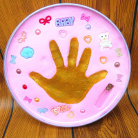 手脚印泥手足印纪念品新生婴儿宝宝手足印泥手印脚印胎毛婴儿 