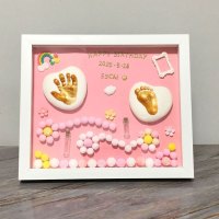 新生婴儿手足印月子中心手脚印泥DIY胎毛纪念品礼品相框孕婴礼物