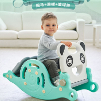 儿童摇摇马滑梯篮球架三合一家用室内婴幼儿玩具木马 