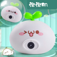 儿童卡通趣味泡泡相机长草颜团子电动全自动带灯光音乐泡泡机玩具