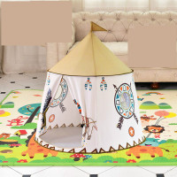 儿童帐篷室内游戏屋儿童折叠帐篷 印第安婴儿围栏海洋球池玩具屋
