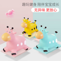 跳跳马加大加厚户外弹跳小鹿宝宝坐骑儿童可坐充气音乐跳跳马玩具 