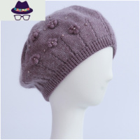 针织毛线老人帽子中老年人帽子女冬季妈妈帽奶奶老太太秋冬天 FISH BASKET