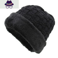 冬季加绒棉帽男针织帽爷爷帽护耳老人帽保暖潮冬季爸爸毛线帽 FISH BASKET帽子