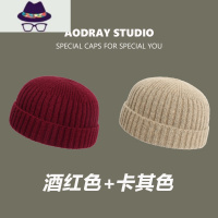 []帽子女秋冬地主保暖毛线帽韩版百搭亲子瓜皮针织帽男 FISH BASKET