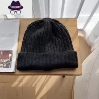 超大版本!毛线帽子女秋冬季保暖护耳帽休闲百搭针织帽宽松堆堆帽 FISH BASKET